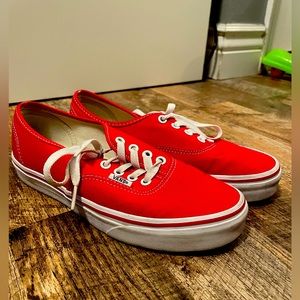 Vans red Authentics